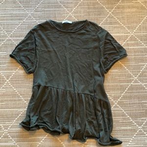 Zara long green top knit